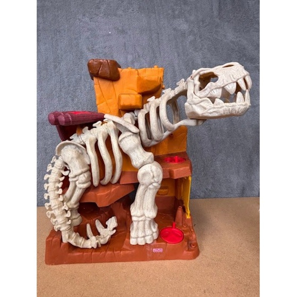 Fisher Price Imaginext Island of Lost Creatures T-Rex Dinosaur Skeleton‎ Playset